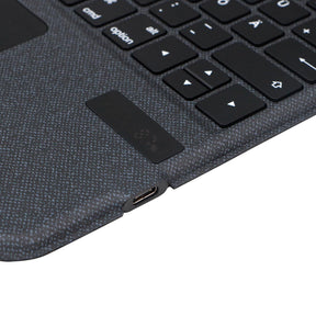 新しいデザインの Bluetooth キーボード フォリオ iPad 用タッチパッド &amp; ユニバーサル ペン スロット iPad キーボード ケース