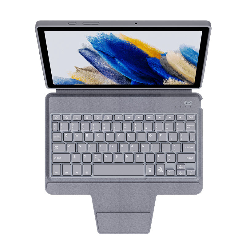 Keyboard Case for Samsung Galaxy Tab A8 LTE Scissor keyboard RGB Backlit leather pad case tablet case