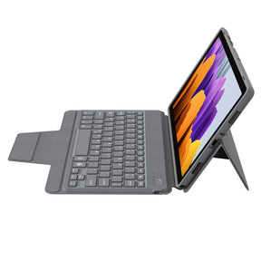 Étui pour clavier pour tablette samsung galaxy tab A7 avec étui en cuir rétro-éclairé rvb étui pour tablette